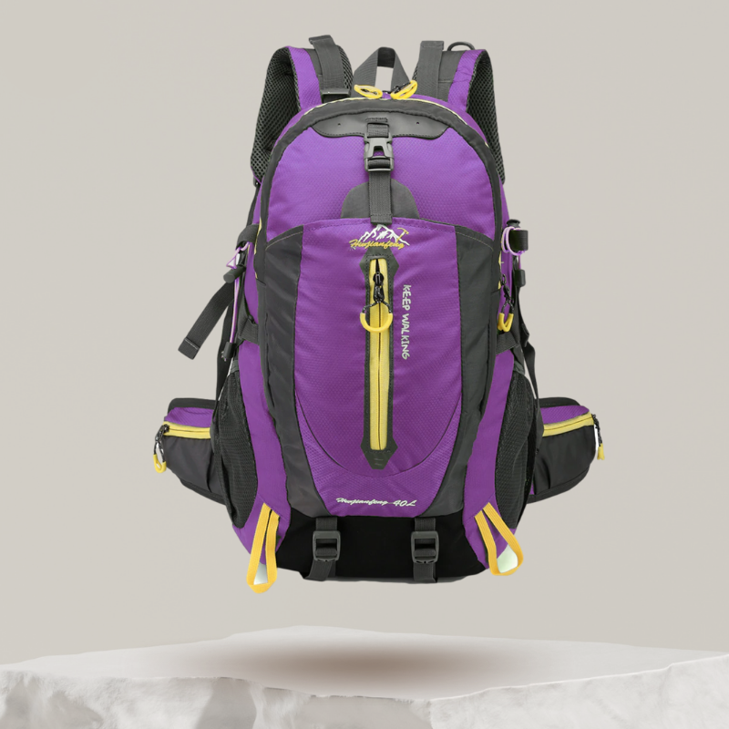 Mochila de caminhada impermeável ApexTrail com alças respiráveis