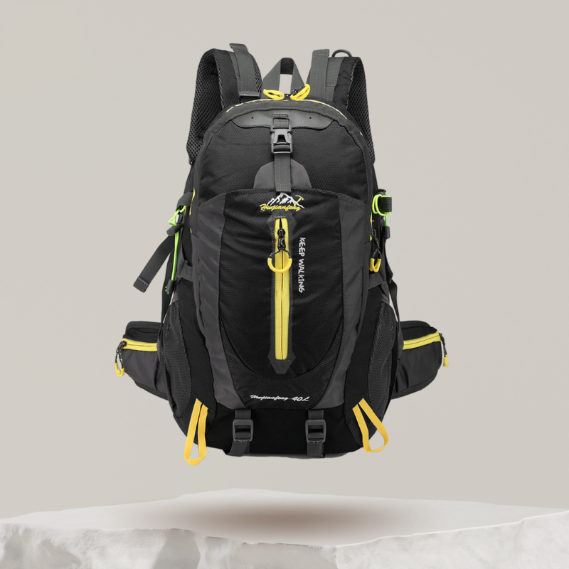 Mochila de caminhada impermeável ApexTrail com alças respiráveis