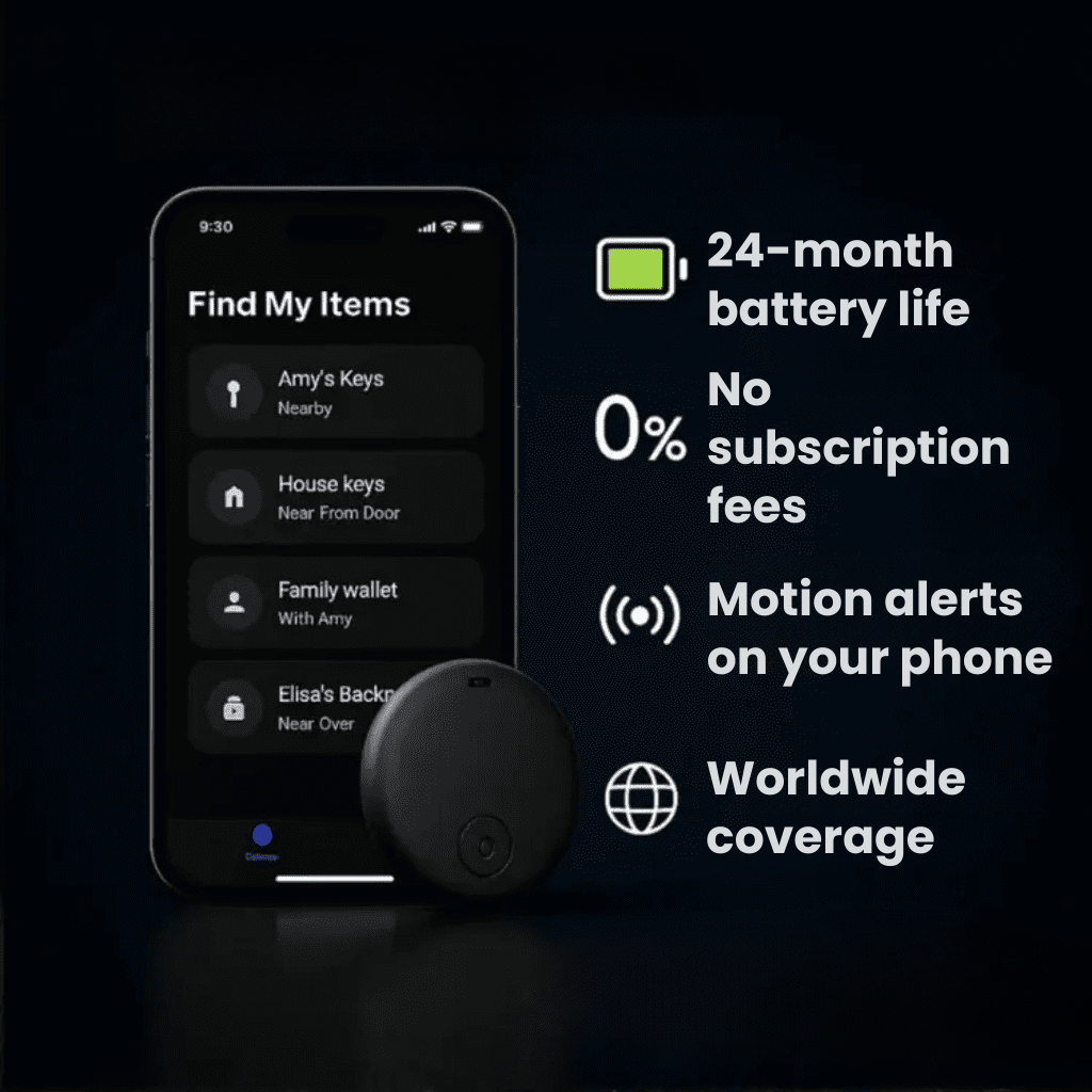 VeloGuard GPS-kerékpárkövető, előfizetés nélkül, Android- és iOS-kompatibilis