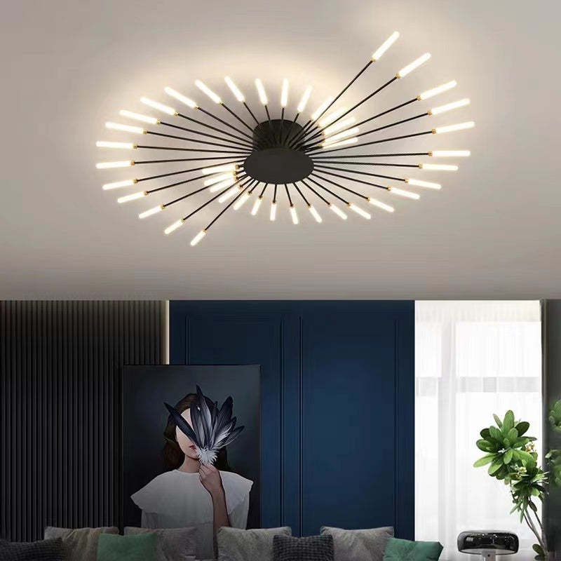 Asterra Albina Metal & Acrylic Flush Ceiling Light, 12W to 42W LED