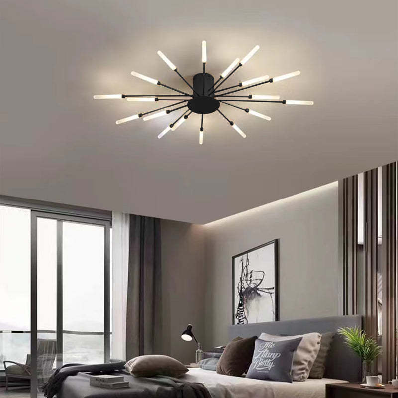 Asterra Albina Metal & Acrylic Flush Ceiling Light, 12W to 42W LED