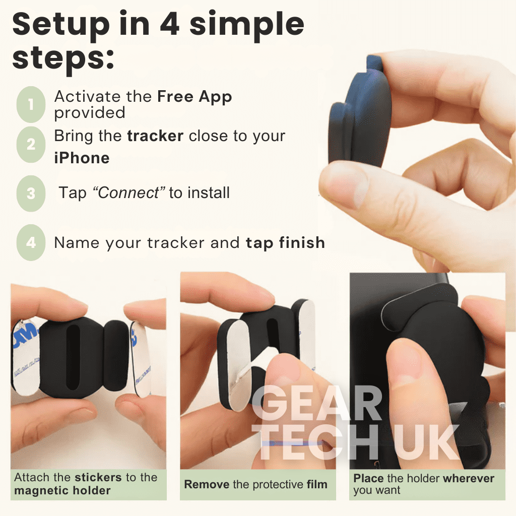 VeloGuard GPS-kerékpárkövető, előfizetés nélkül, Android- és iOS-kompatibilis