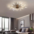 Asterra Albina Metal & Acrylic Flush Ceiling Light, 12W to 42W LED