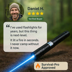 Linterna láser, antorcha impermeable AeroForge Pro para encender fuego durante acampadas