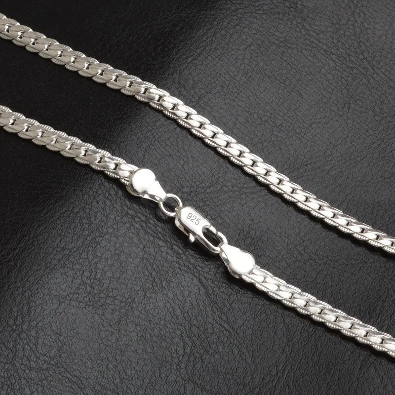 Aurelia Grace Sterling Silver Chain Necklace for Weddings