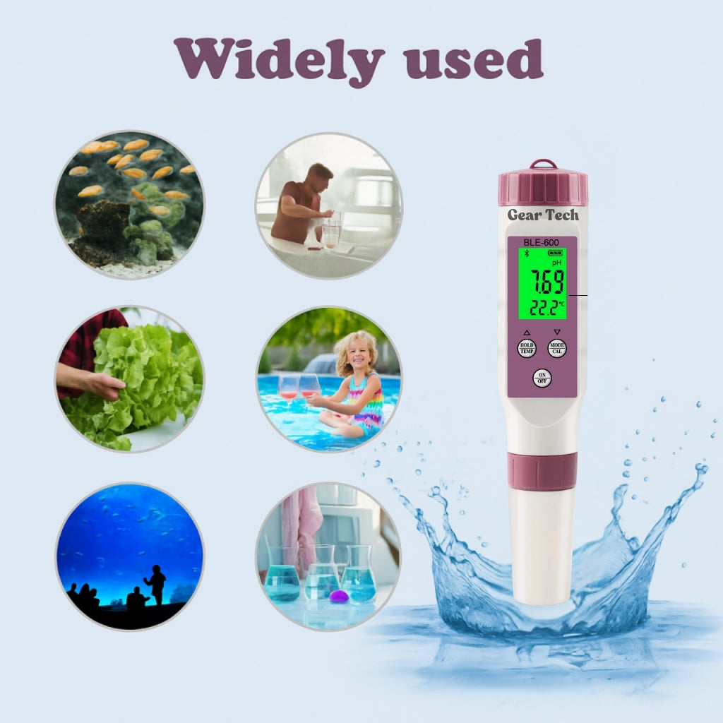 AquaSense 7-in-1-digitaalinen allasveden testeri sovelluksella, pH ja kloori
