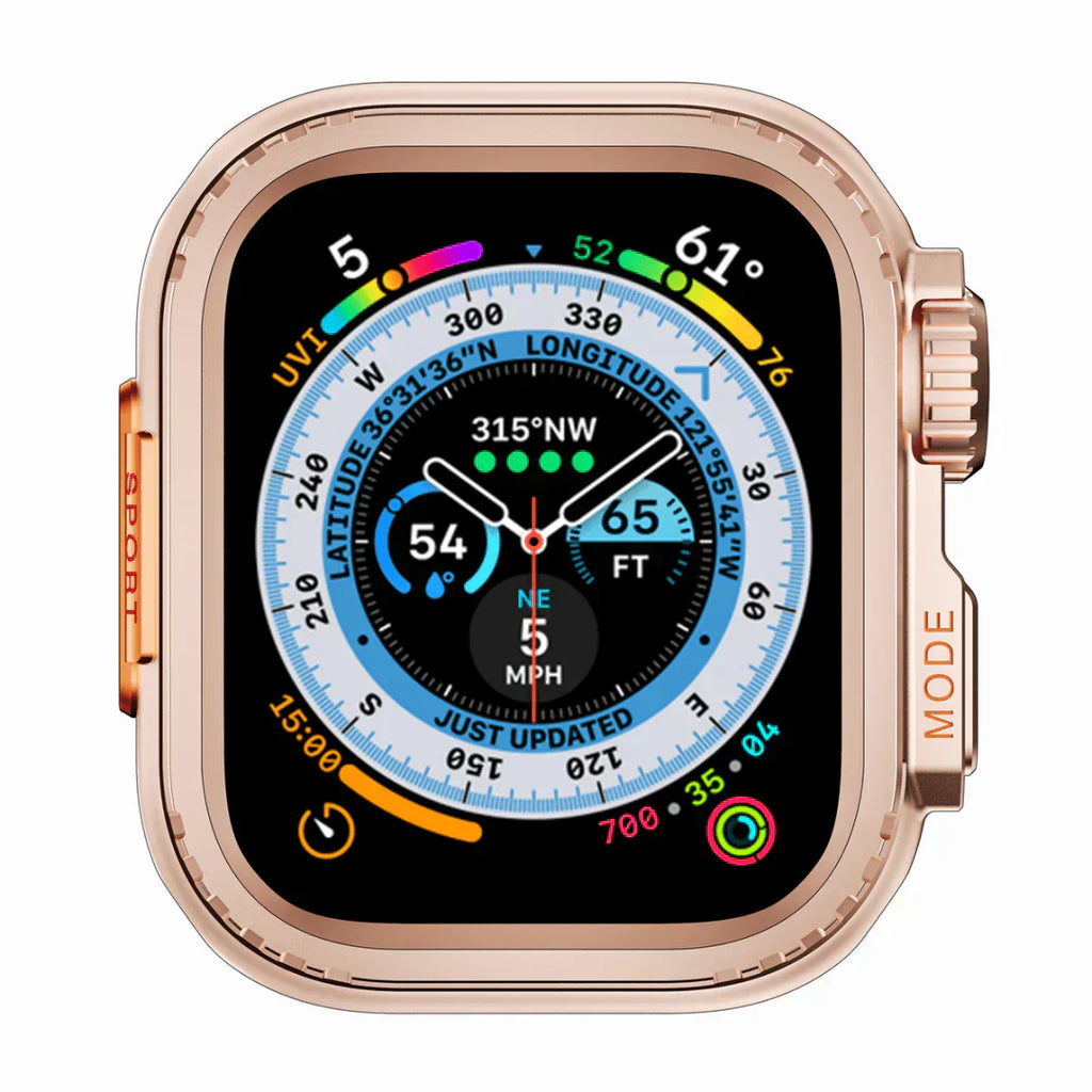 Apple Watch Case in Aluminum, AeroGuard Rugged Protective Shell