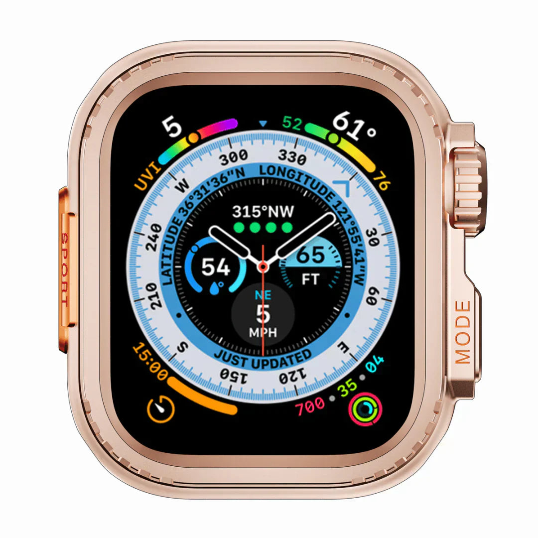 Apple Watch Case in Aluminum, AeroGuard Rugged Protective Shell