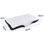 Oreiller ergonomique NexaRest en mousse à mémoire de forme pour soutenir le cou et la colonne vertébrale