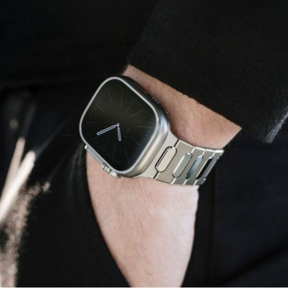 Titanový náramek pro Apple Watch Ultra 1/2, zapínání Aureon Butterfly