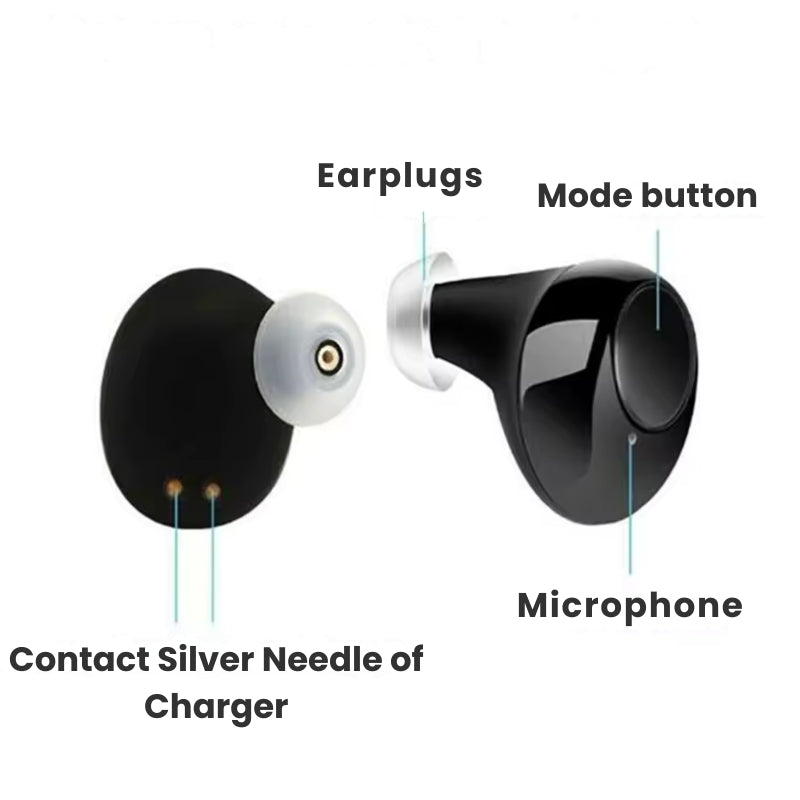 Amplificatore acustico ricaricabile invisibile Auravox con audio nitido