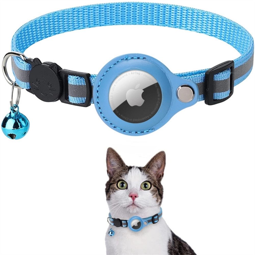 Asterra Reflective Cat Collar with GPS Tracker Mount, Quick-Release