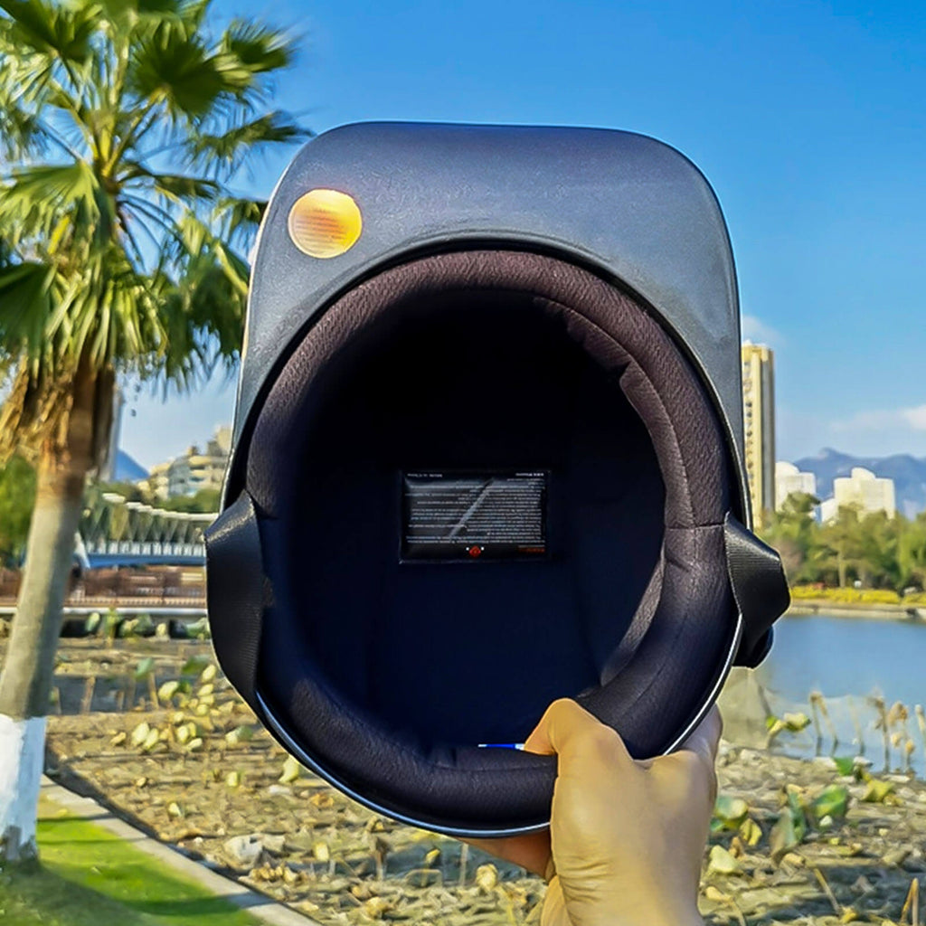 Capacete de mota RoverGuard com design de boné de basebol, certificado pelo DOT