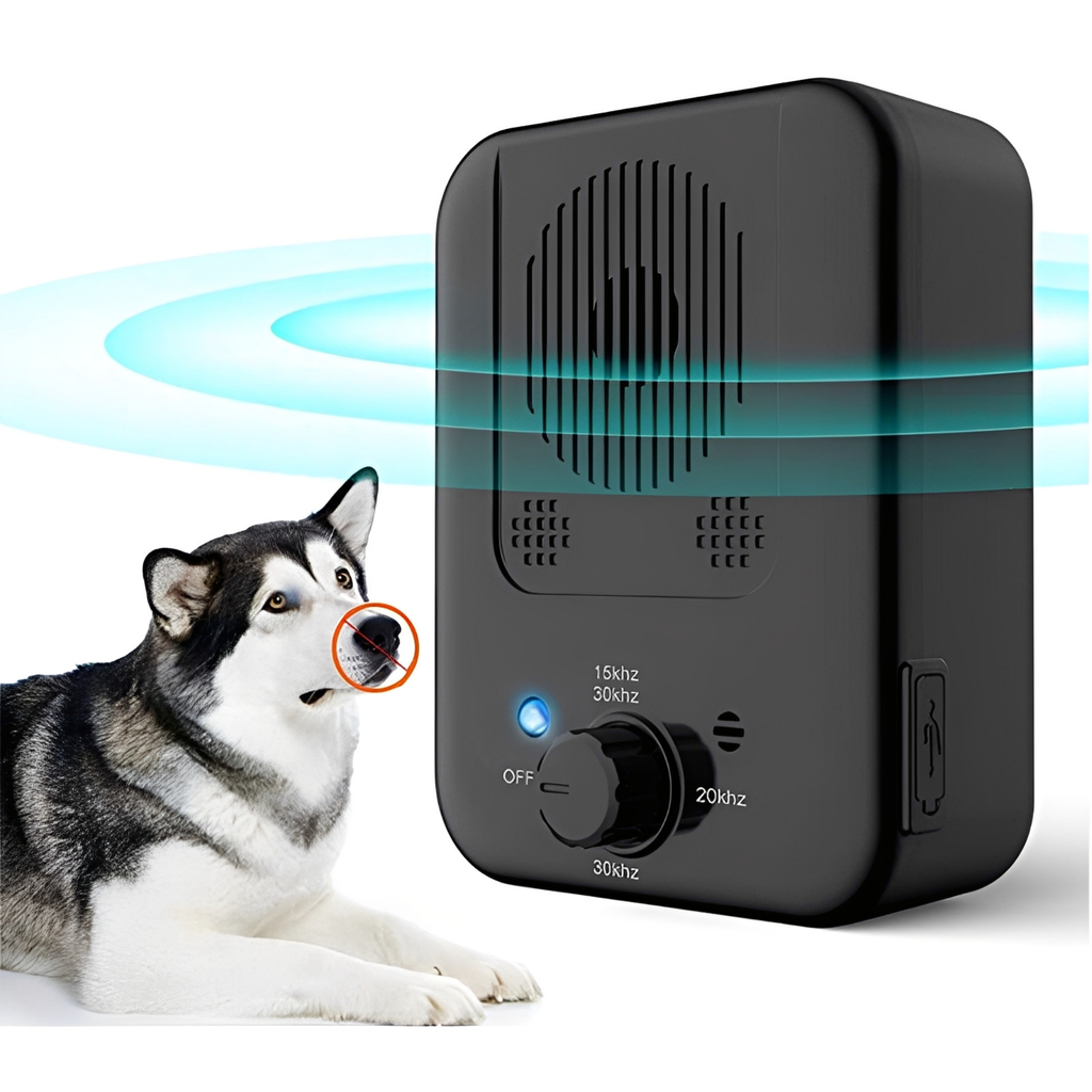 Dispositivo ultrassónico portátil para impedir o ladrar, para treinar cães em casa e nos passeios