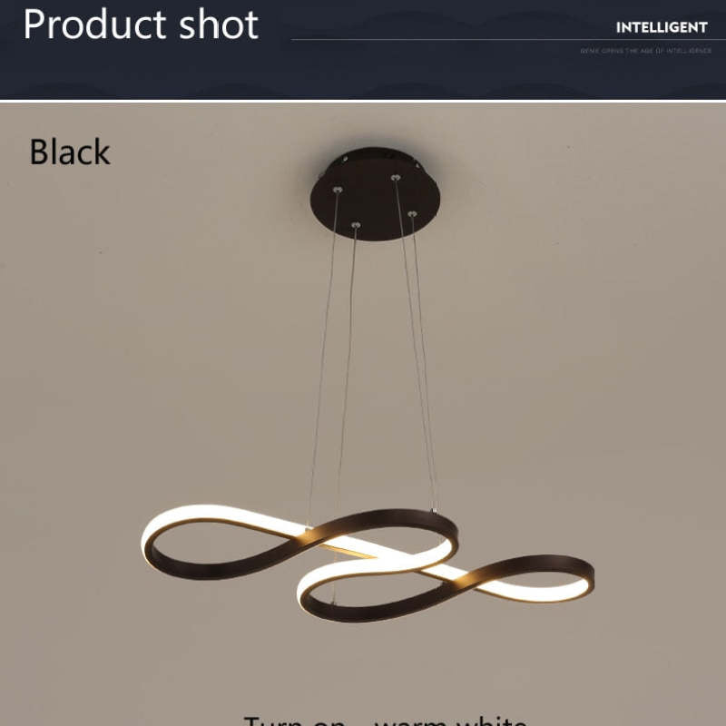 Durell Musical Note Pendant Light, Black & Gold | Fioriscas
