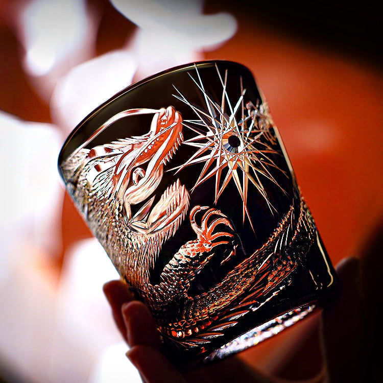 Copo de Whisky Takumi Soaring Dragon Crystal, Caixa de Madeira