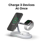 Chargeur sans fil 4-en-1 QuattroCharge, MagSafe pour iPhone et Watch