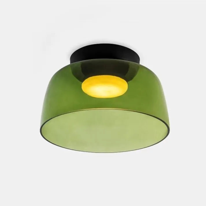 Handgefertigte Glasdeckenleuchte, nordisches Lumenweave-Design mit mehreren Ebenen