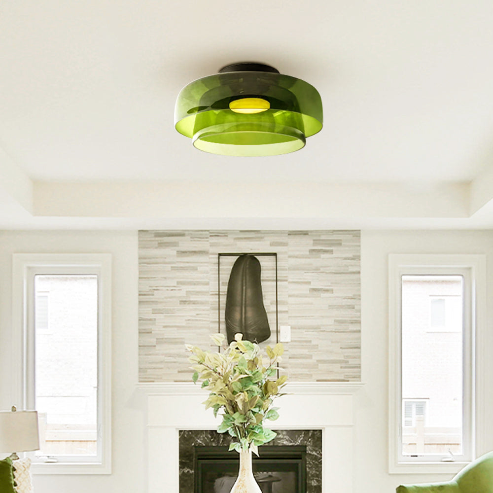 Aria Modern Simple Creative Glass Flush Mount Ceiling Light | Fioriscas