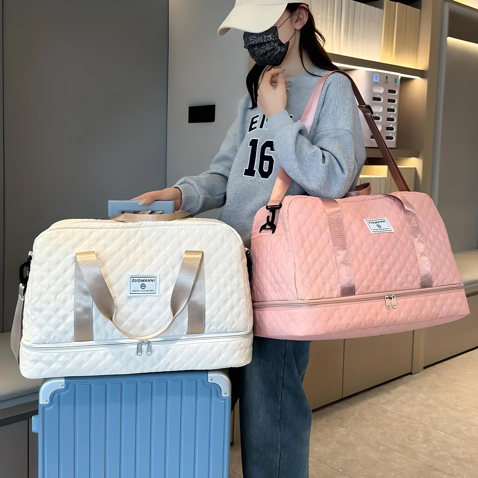 Voyager hétvégi sporttáska vízálló zsebekkel, 40 l