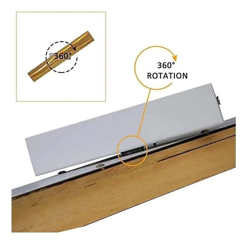 Muto Rotatable Crackle Nature Wood Board LED Wall Lamp | Fioriscas