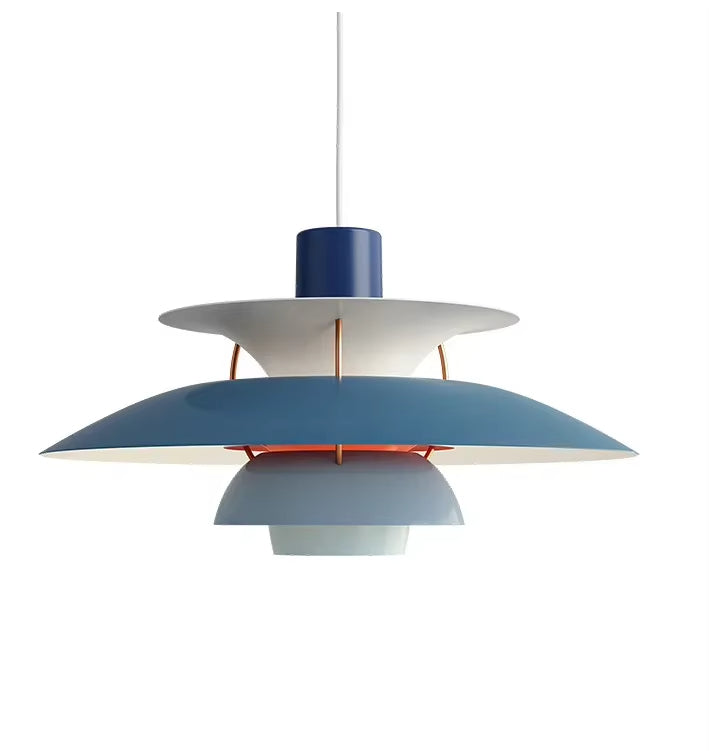 Petal Pendant Light, Danish-Inspired Iron Frame, 3 Sizes