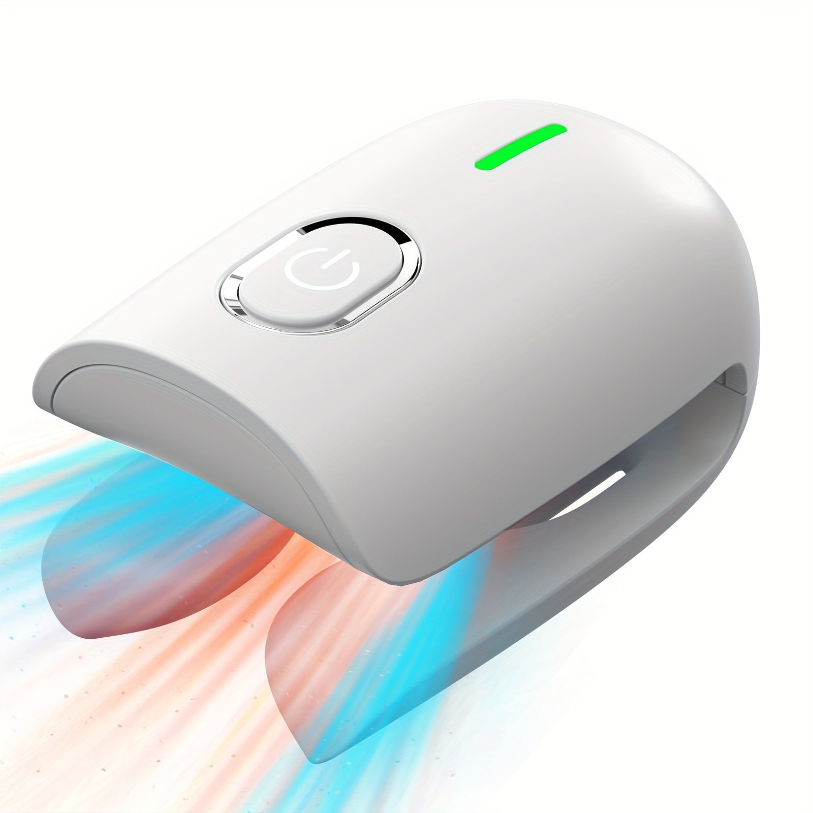 Dispositivo de luz para el cuidado de uñas con clip, doble haz de 905 nm y 470 nm, recargable