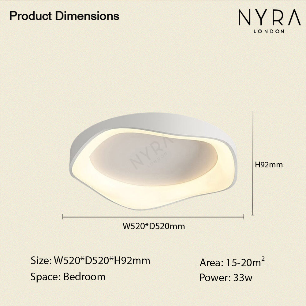 Fernbedienbare Decken- oder Wandleuchte, Virelli 3-Farben-LED-Leuchte