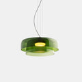 FjordLumen Glass Pendant Light, Warm LED Glow, Multi-Tier Design