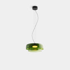 FjordLumen Glass Pendant Light, Warm LED Glow, Multi-Tier Design
