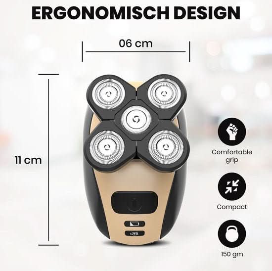 5 az 1-ben elektromos borotva sima és irritációmentes borotválkozáshoz - Fioriscas