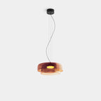 FjordLumen Glass Pendant Light, Warm LED Glow, Multi-Tier Design