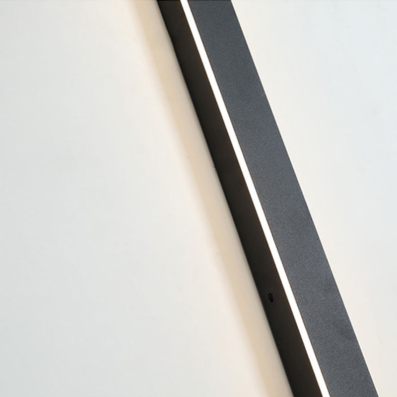 Elegante aplique de parede preto, luz LED Nyx para paredes exteriores