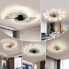 Asterra Albina Metal & Acrylic Flush Ceiling Light, 12W to 42W LED