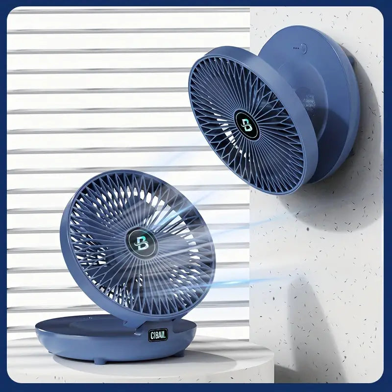 Ventilador USB plegable de pared, refrigeración personal ultrasilenciosa