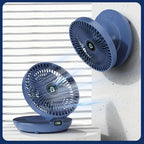 Ventilador USB plegable de pared, refrigeración personal ultrasilenciosa