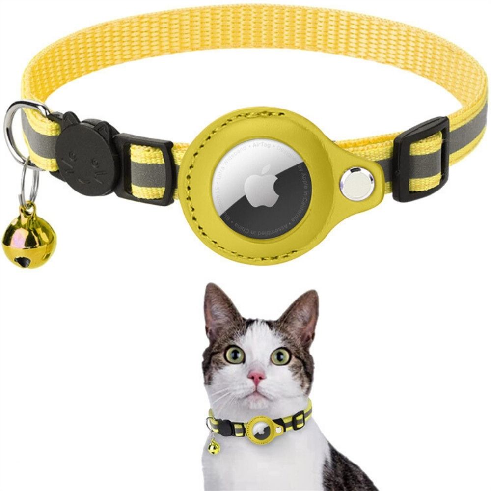 Asterra Reflective Cat Collar with GPS Tracker Mount, Quick-Release