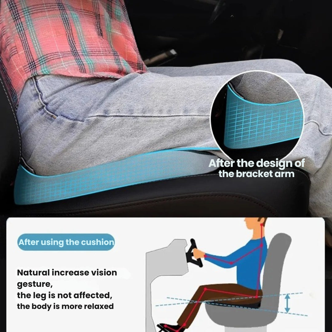 Coussin de siège de voiture ergonomique antidérapant avec soutien intégré pour véhicule