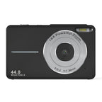 Wiederaufladbare Vlogging-Kamera mit 16-fachem Zoom, 44-MP-Fotos und 1080p-Video