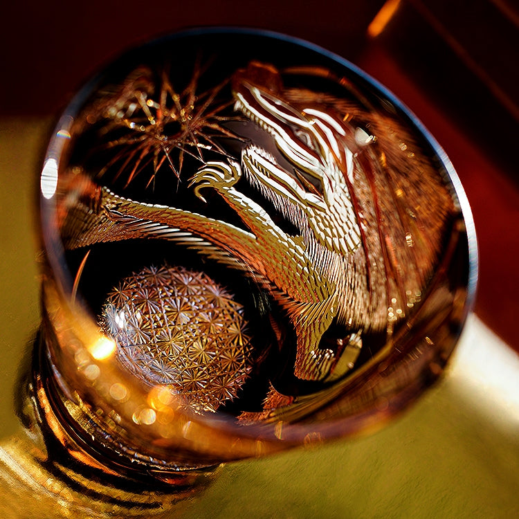 Copo de Whisky Takumi Soaring Dragon Crystal, Caixa de Madeira