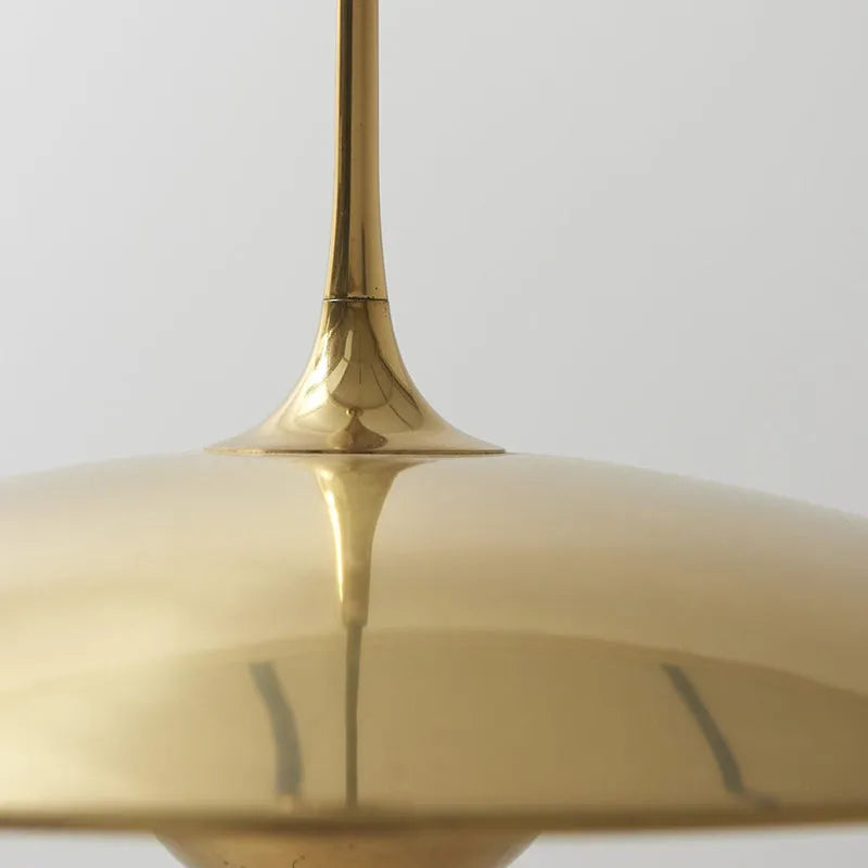 Pyra Minimalist Metal Pendant Light, Gold | Fioriscas