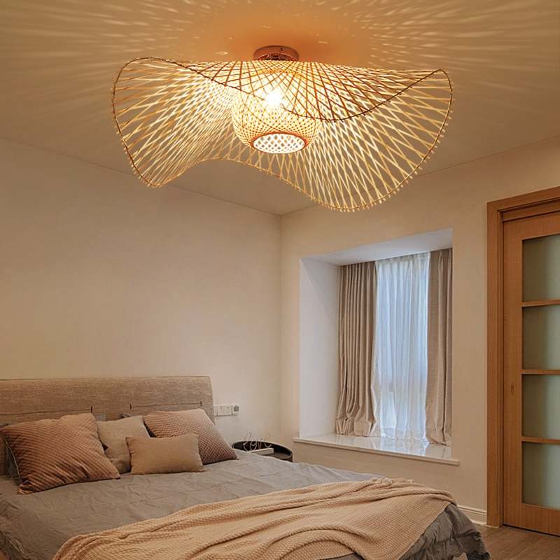 Nokari Rattan Pendant Light, Boho Japanese-Inspired Warm Glow