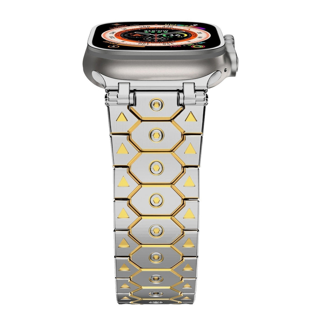 Vantira FusionX Titanium Apple Watch-rem, sekskantet led-design