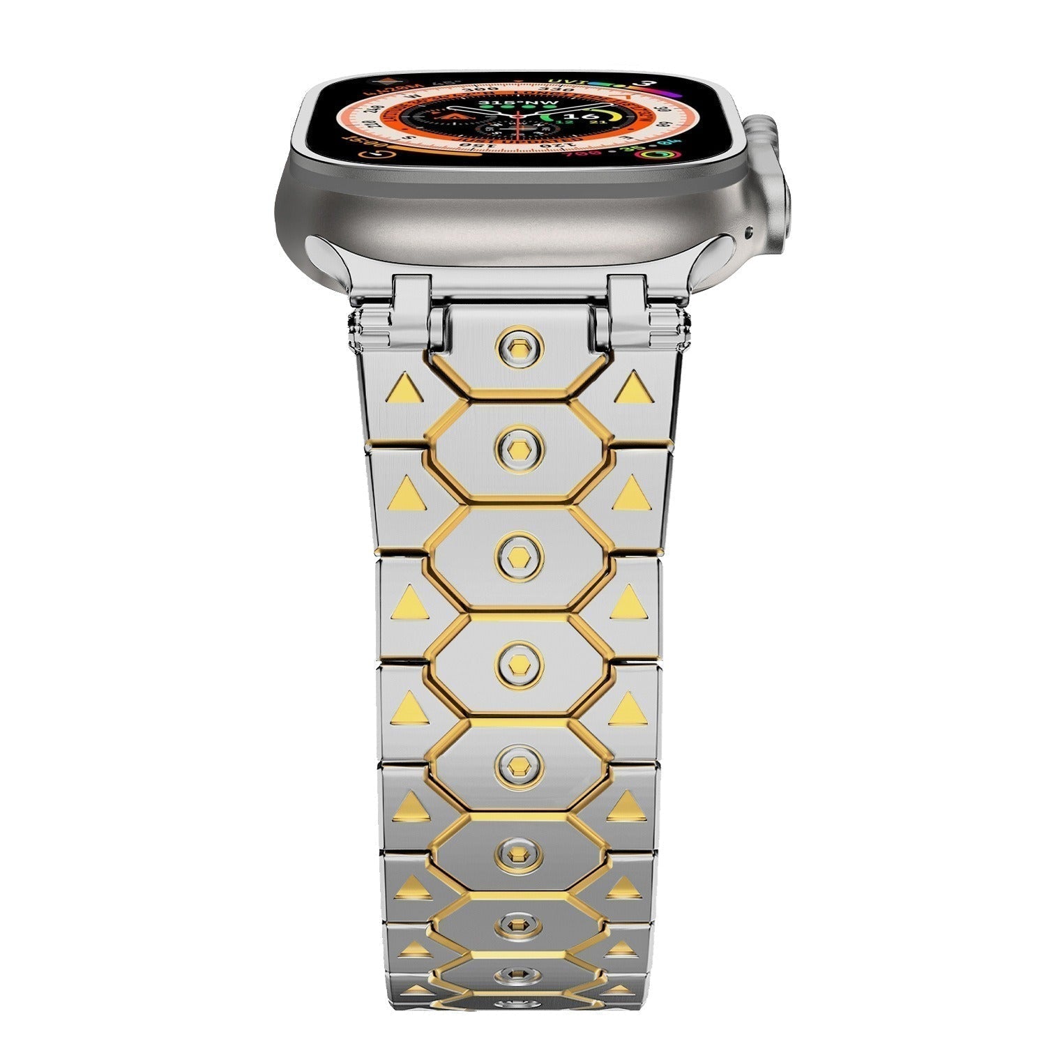 Vantira FusionX Titanium Apple Watch-rem, sekskantet led-design