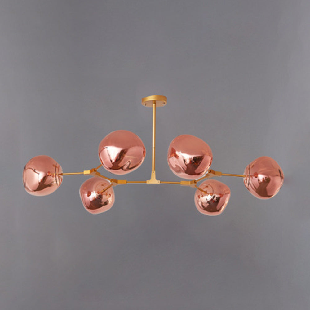 Arisha Modern Globe Lava 3 Pendant Light Fixture - Neutralighting