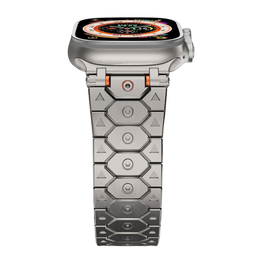 Vantira FusionX Titanium Apple Watch-rem, sekskantet led-design