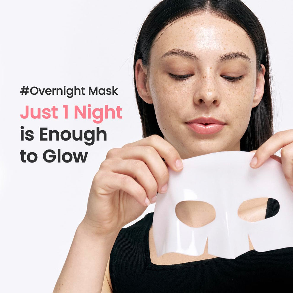 Máscara facial hidratante de biocolagénio da NysaGlow, reforço de luminosidade durante a noite