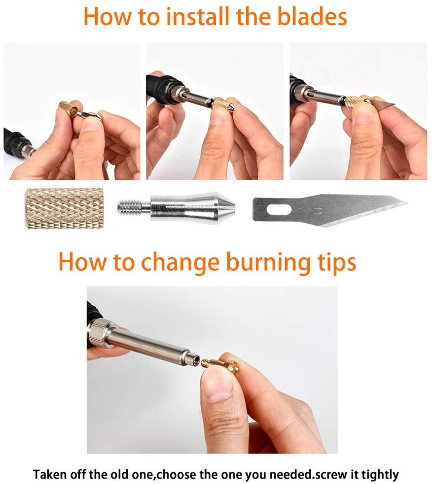 Kit de bolígrafo ajustable EmberArt para pirograbado y quemado de madera
