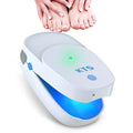 Dispositivo de luz para el cuidado de uñas con clip, doble haz de 905 nm y 470 nm, recargable
