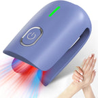 Dispositivo de luz para el cuidado de uñas con clip, doble haz de 905 nm y 470 nm, recargable